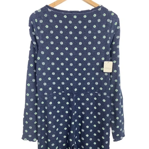 NWT Free People Intimately Home Alone Thermal Long John, Deep Navy - Size M